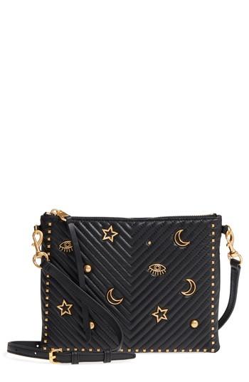 Rebecca Minkoff Jon Quilted Leather Crossbody Bag - Black