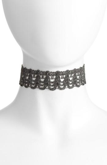 Women's Sole Society Metallic Choker