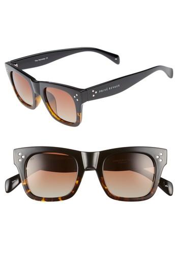 Men's Prive Revaux The Kennedy 45mm Polarized Sunglasses - Tortoise