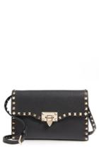 Valentino Garavani Medium Rockstud Leather Crossbody Bag - Black