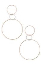 Women's Lana Jewelry Tri-tone Three Hoop Wire Drop Earrings