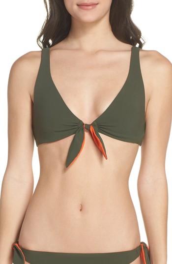 Women's Tory Burch Biarritz Reversible Bikini Top - Orange