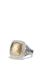 Women's David Yurman 'albion' Ring With 18k Gold Dome And Diamonds