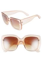 Women's Bp. 50mm Translucent Square Sunglasses - Peach Clear