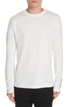 Men's Y-3 Logo Long Sleeve T-shirt - White