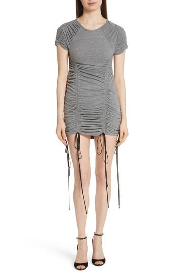 Women's Cinq A Sept Estella Ruched Minidress - Grey