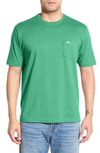 Men's Tommy Bahama 'new Bali Sky' Original Fit Crewneck Pocket T-shirt - Green
