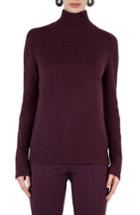 Women's Akris Punto Wool Blend Turtleneck Sweater - Burgundy