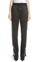 Women's Burberry Tanley Silk Track Pants Us / 48 It - Black