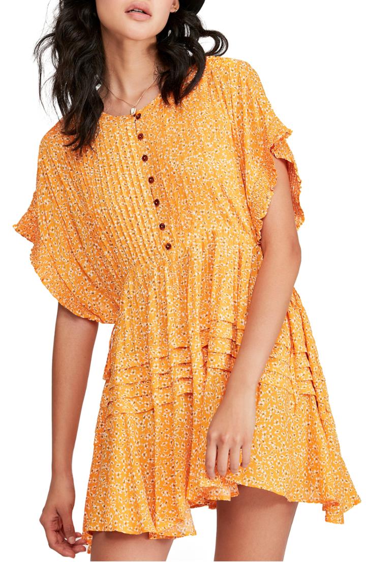 Women's Free People One Fine Day Minidress - Yellow