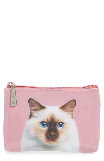 Catseye London Zip Pouch, Size - Rose