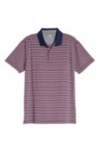 Men's Bobby Jones Rule 83 Stripe Tech Jersey Polo - Blue