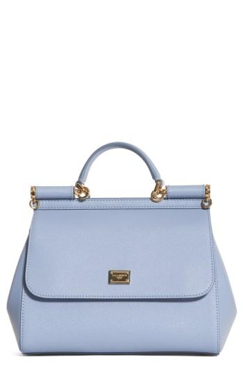 Dolce & Gabbana 'small Miss Sicily' Leather Satchel - Pink
