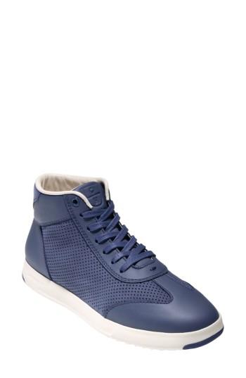 Women's Cole Haan Grandpro High Top Sneaker .5 B - Blue