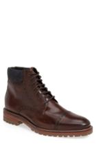 Men's J & M 1850 'karnes' Brogue Cap Toe Boot .5 M - Brown