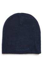 Men's Timberland Embroidered Logo Knit Beanie - Blue