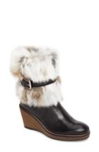 Women's Rudsak Tasarla Genuine Rabbit Fur Trim Boot Eu - Black