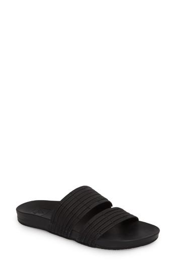 Women's Reef Cushion Bounce Slide Sandal M - Black