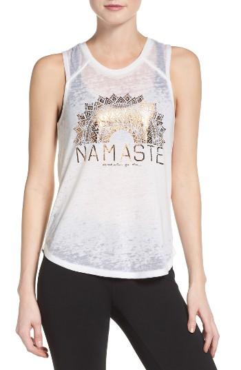Women's Spiritual Gangster Namaste Sun Muscle Tee