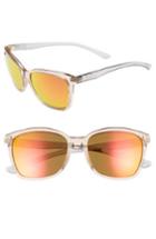 Women's Smith Colette Chromapop 55mm Polarized Mirrored Lens Sunglasses - Desert Crystal/ Smoke