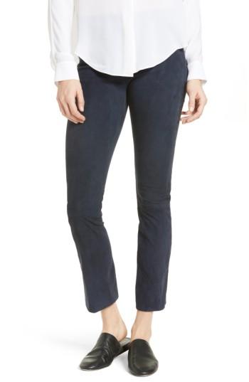 Women's Vince Suede Crop Pants - Blue