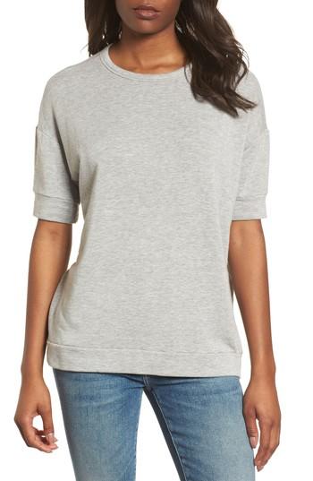 Women's Velvet By Graham & Spencer Short Sleeve Sweatshirt - Grey