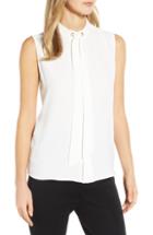 Women's Ming Wang Tie Neck Blouse