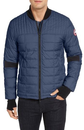 Men's Canada Goose Dunham Down Bomber Jacket - Blue