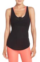 Women's Alo 'sculpt' Cutout Ribbed Tank - Black