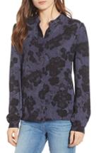 Women's Chelsea28 Front Button Blouse, Size - Blue