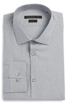Men's John Varvatos Star Usa Slim Fit Stretch Stripe Dress Shirt .5 L - Grey