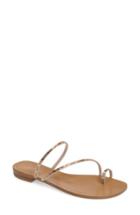 Women's Pelle Moda Bohem Embellished Sandal .5 M - Metallic