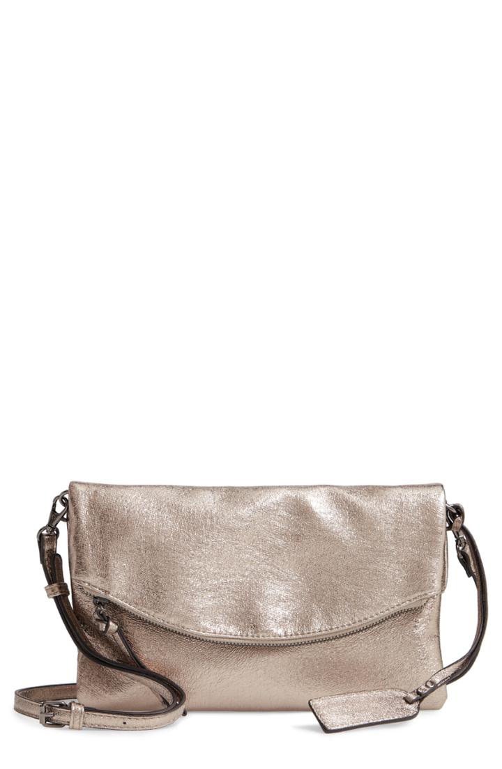 Sole Society Missa Metallic Clutch - Grey