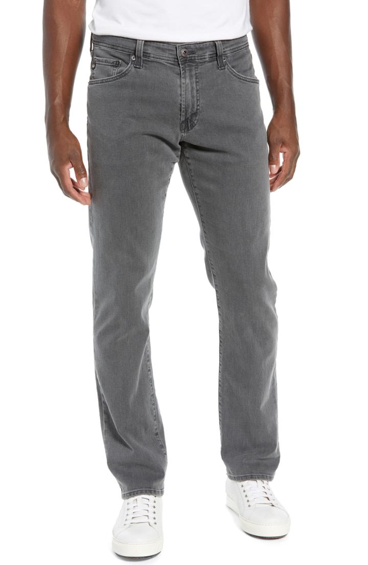 Men's Ag Graduate Slim Straight Leg Jeans X 34 - Grey