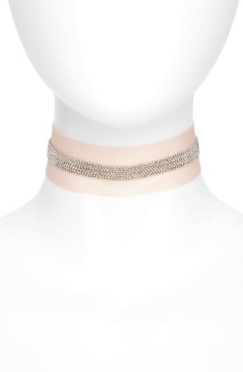 Women's Cara Mesh & Chain Choker