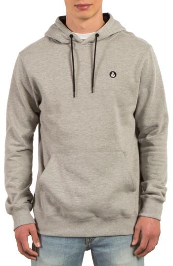 Men's Volcom Single Stone Hoodie - Grey