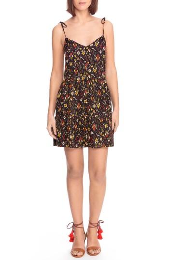 Women's Sezane Felicie Floral Tie Strap Dress Us / 34 Fr - Red