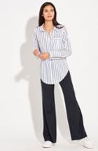 Women's Ayr The Great Hope Stripe Shirt - White