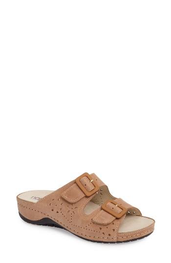 Women's Napa Flex Double Strap Slide Sandal .5-7us / 37eu M - Beige