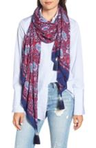 Women's Rebecca Minkoff Persian Rose Oblong Scarf, Size - Red