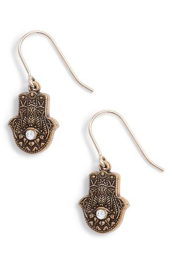 Women's Alex And Ani Hand Of Fatima Hook Earrings