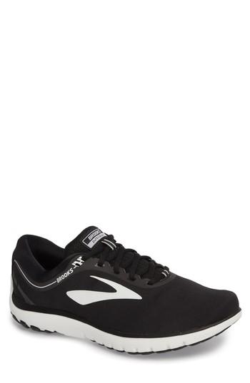 Men's Brooks Pureflow 7 Running Shoe D - Black