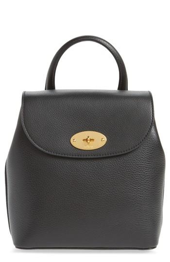 Mulberry Mini Bayswater Calfskin Leather Convertible Backpack - Black