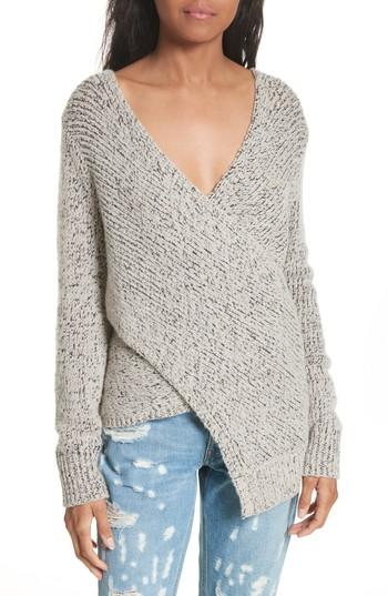 Women's Derek Lam 10 Crosby Asymmetrical Cross Front Sweater