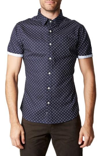 Men's 7 Diamonds Hold It Down Woven Shirt - Blue