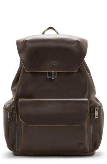 Men's Vince Camuto Travo Leather Backpack - Brown