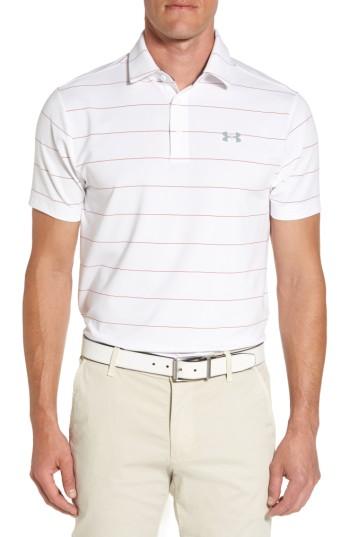 Men's Under Armour 'playoff' Loose Fit Short Sleeve Polo, Size - White