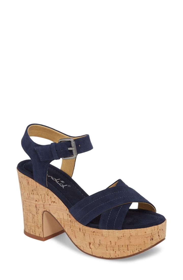 Women's Splendid Flaire Platform Sandal M - Blue