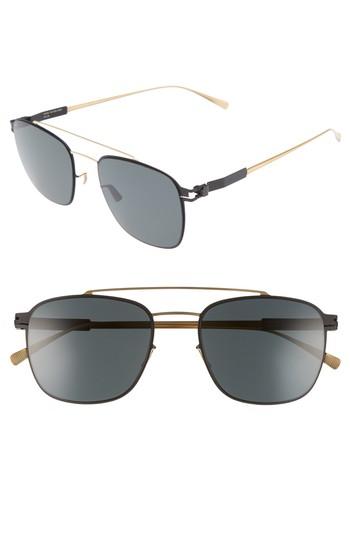 Men's Mykita Hugh 52mm Polarized Sunglasses - Gold/ Black