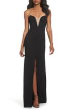 Women's Jill Jill Stuart Illusion Inset Strapless Gown - Black